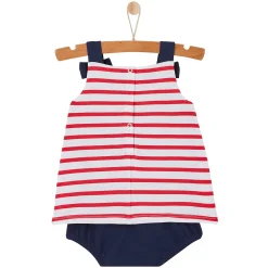 Combinaisons, Salopettes*P'tit bisou Barboteuse Blue Garden 1 mois de Rouge/Bleu