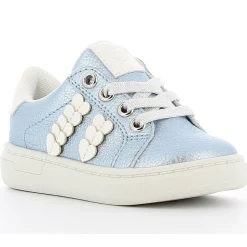 Chaussures Fille|Chaussettes, Collants, Chaussons*P'tit Bisou premiers pas Baskets basses cœurs brillants de Bleu