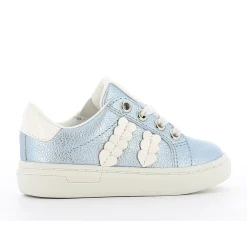 Chaussures Fille|Chaussettes, Collants, Chaussons*P'tit Bisou premiers pas Baskets basses cœurs brillants de Bleu