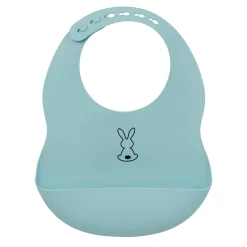 Bavoirs*Nattou Bavoir silicone de Bleu clair