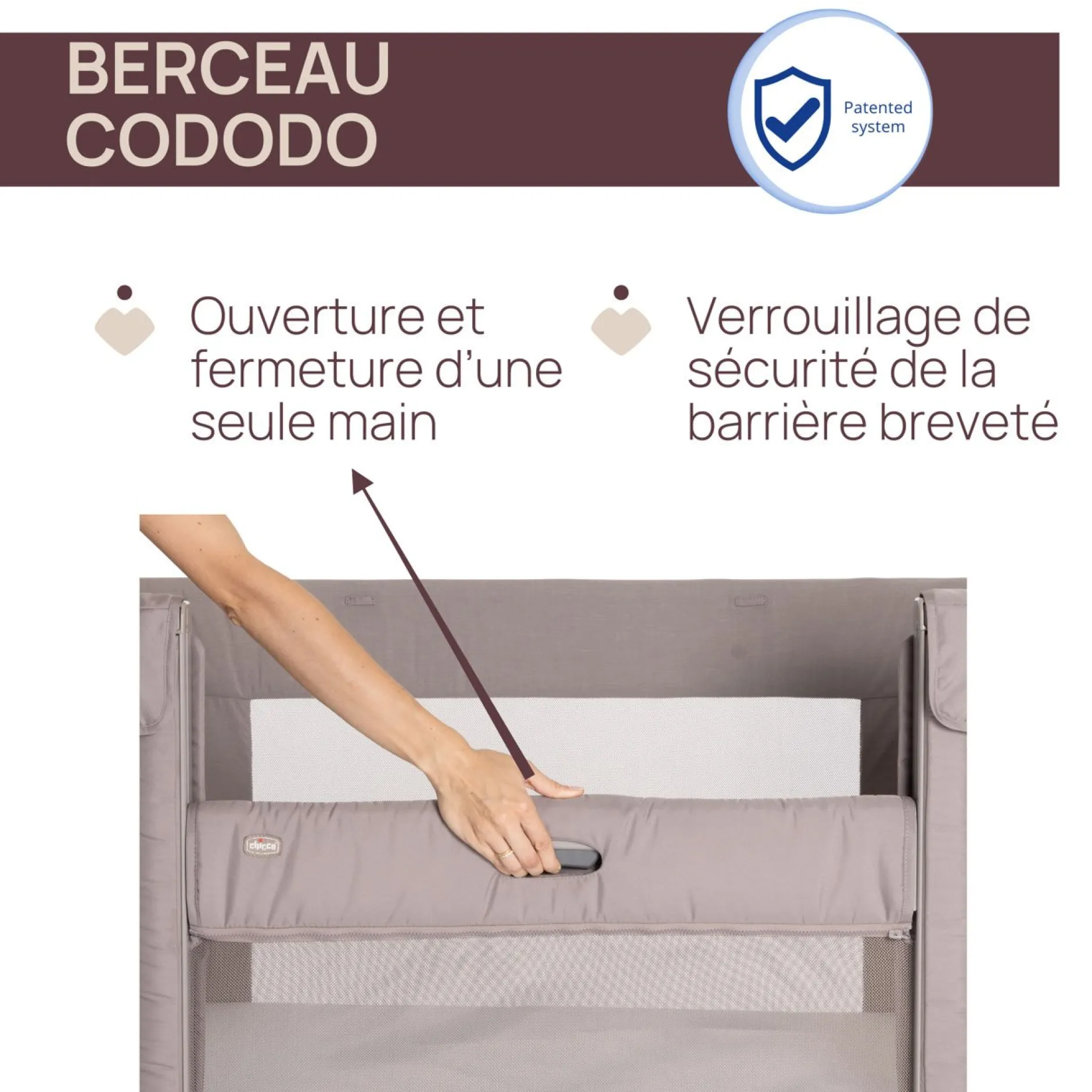 Cododo*Chicco Berceau cododo Next 2 Me Forever de Almond