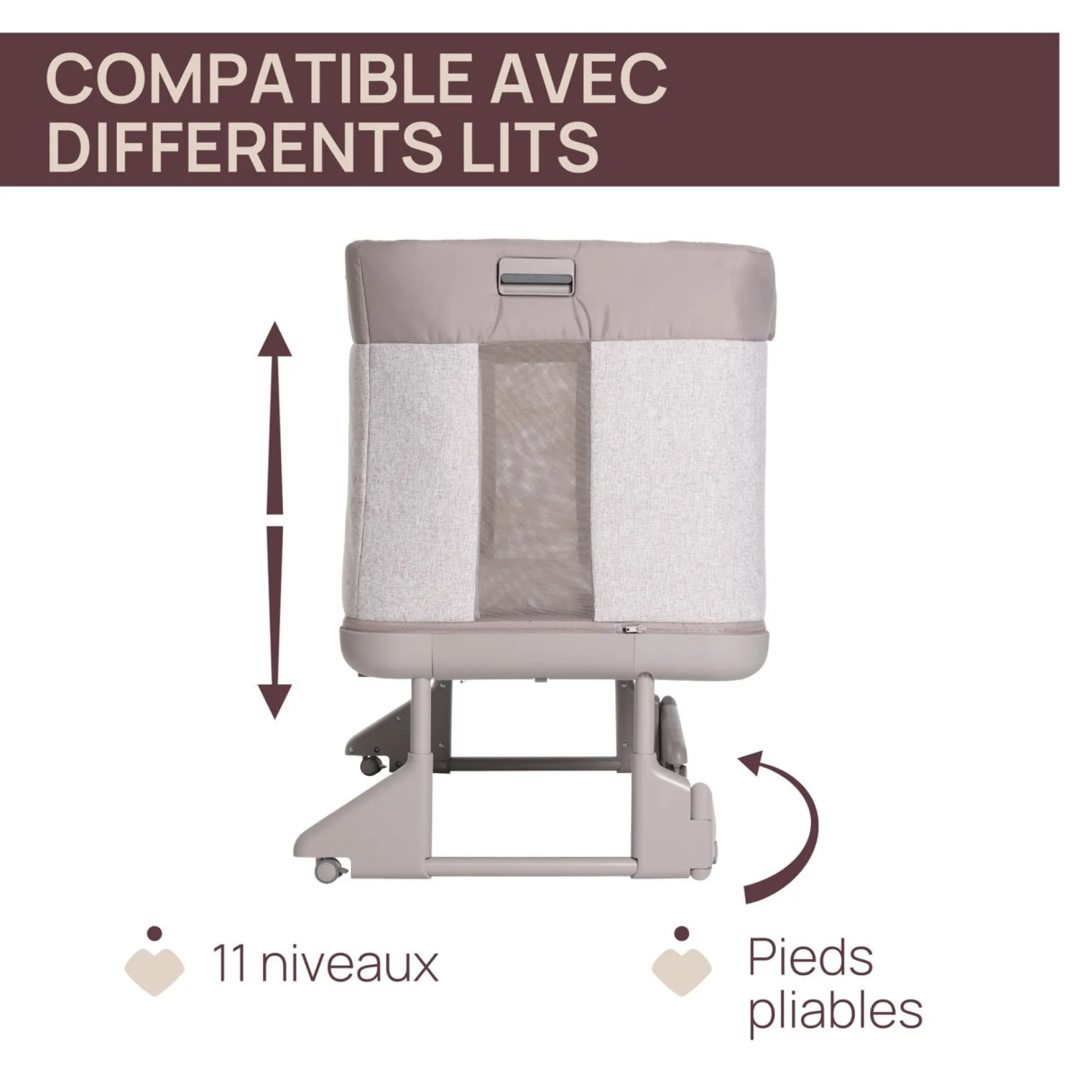 Cododo*Chicco Berceau cododo Next 2 Me Forever de Almond