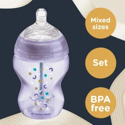 Biberons Pp (Polypropylène)*Tommee Tippee Biberon anti-colique avancé x1 260 ml de Rose
