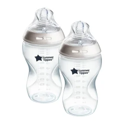 Biberons Pp (Polypropylène)*Tommee Tippee Biberon anti-colique Natural Start Lot de 2 340 ml de Transparent