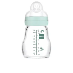 Biberons Verre*Mam Biberon en verre 170 ml de Bleu