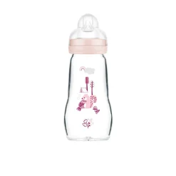 Biberons Verre*Mam Biberon en verre 260 ml de Rose