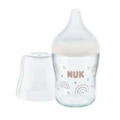 Biberons Verre*Nuk Biberon en verre Perfect Match avec tétine silicone 120 ml de