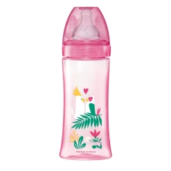 Biberons Pp (Polypropylène)*Dodie Biberon Initiation+ Anti-Colique 330 ml de Rose Danseuse
