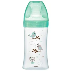 Biberons Pp (Polypropylène)*Dodie Biberon Initiation+ Anti-Colique en verre 270 ml de Oiseaux