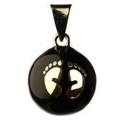 Bijoux|Soins & Beauté*Babylonia Bijou de grossesse Bola de Noir avec pieds argentés