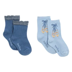 Chaussettes, Collants, Chaussons*Marèse Bleu Ballerine Lot de 2 chaussettes de