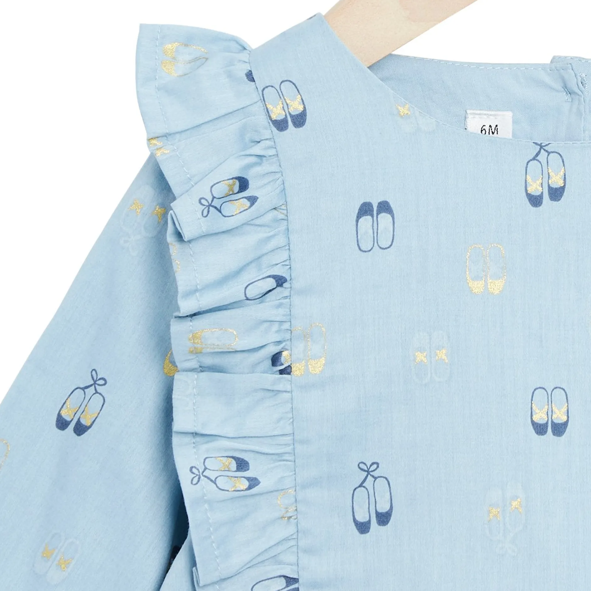 T-Shirts, Blouses, Chemises*Marèse Bleu Ballerine Tunique manches longue de Print Luxembourg