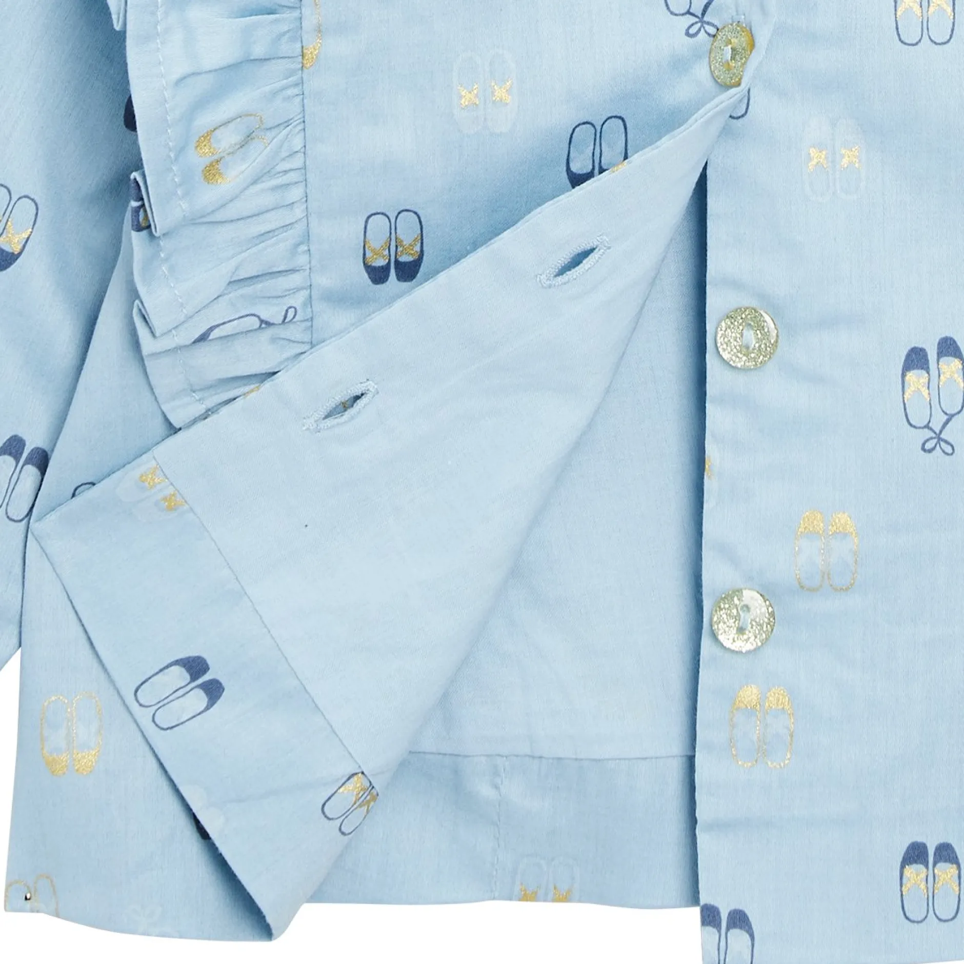 T-Shirts, Blouses, Chemises*Marèse Bleu Ballerine Tunique manches longue de Print Luxembourg