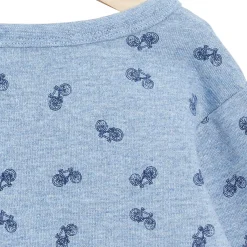 Gilets, Pulls*Marèse Bleu Château Sweat en molleton de Print Vélo