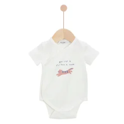 Bodies*Marèse Body à manches courtes de Écru Pétale