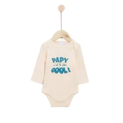 Bodies|Bodies*P'tit bisou Body Annonce de Grossesse à Papy de Rose