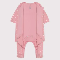 Pyjamas|Pyjamas*Petit Bateau Bodyjama bébé en tubique petits cœurs de