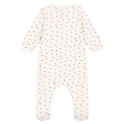 Pyjamas*Petit Bateau Bodyjama fleurs en tubique 3 mois de Blanc marshmallow/blanc multico