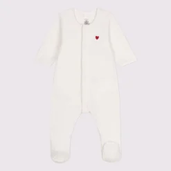 Pyjamas|Pyjamas*Petit Bateau Bodypyjama unisexe en velours de Marshmallow