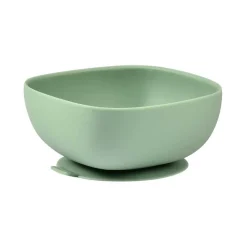 Bols*Béaba Bol silicone ventouse de Sage Green