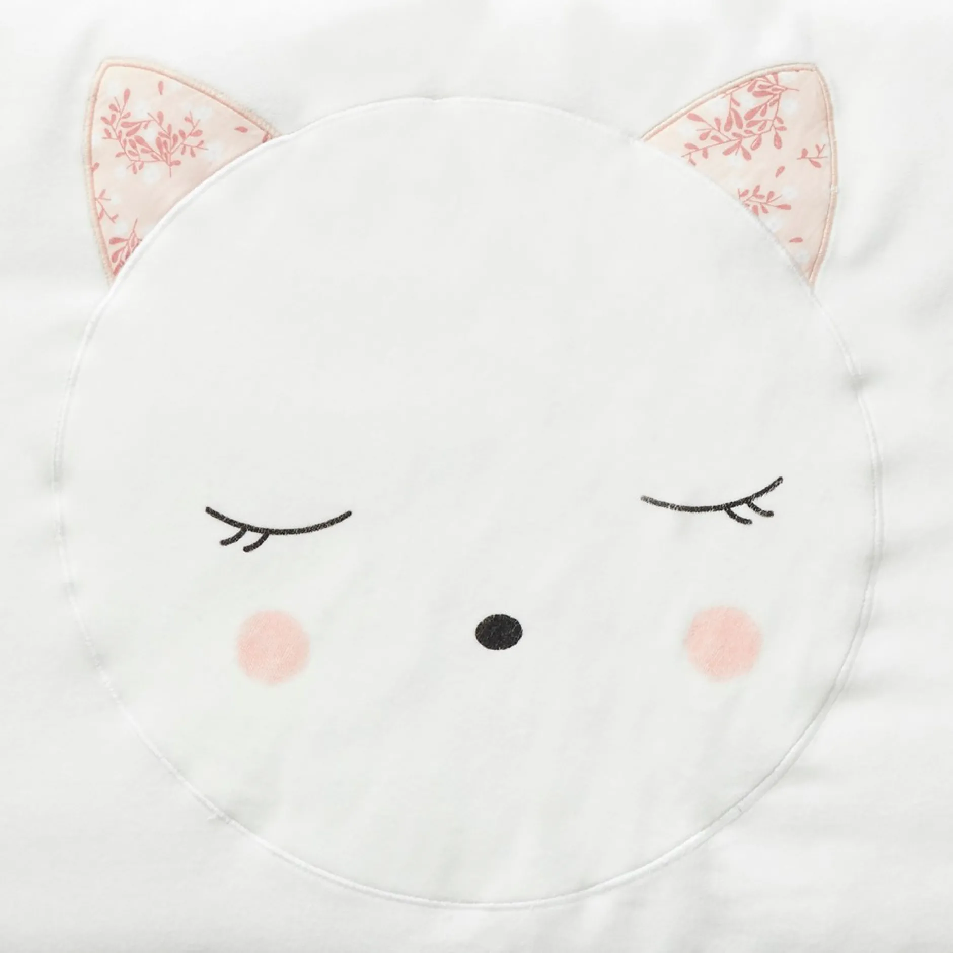 Tours De Lit*Petit à petit Bonne nuit les chatons Tour de lit en velours de Foliage