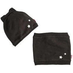 Chapeaux, Bonnets, Écharpes*Nano & nanette Bonnet + Tour de cou Just Rock de Noir