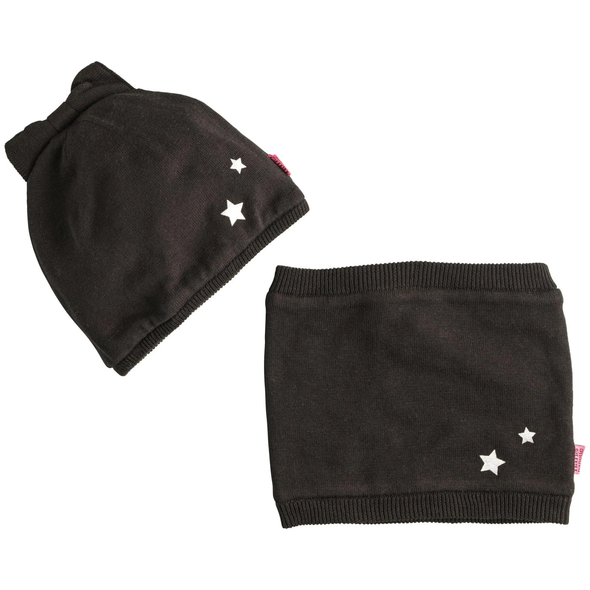 Chapeaux, Bonnets, Écharpes*Nano & nanette Bonnet + Tour de cou Just Rock de Noir