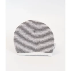 Chapeaux, Bonnets, Écharpes|Chapeaux, Bonnets, Écharpes*La Manufacture de Layette Bonnet milleraies de Ecru/Réglisse