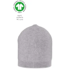 Chapeaux, Bonnets, Écharpes|Chapeaux, Bonnets, Écharpes*Sterntaler Bonnet tricot en coton biologique 39 cm de Gris