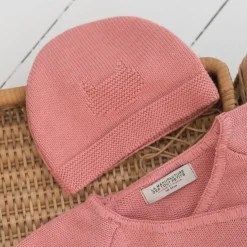 Bonnets, Moufles, Chaussons|Vêtements Naissance*La Manufacture de Layette Bonnet Tricot Petits Chats 3 mois de Bouton de rose