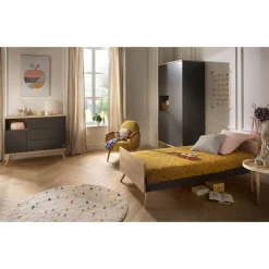 Armoires 3 Portes*Sauthon Original Boréale armoire 3 portes de Gris Volcan