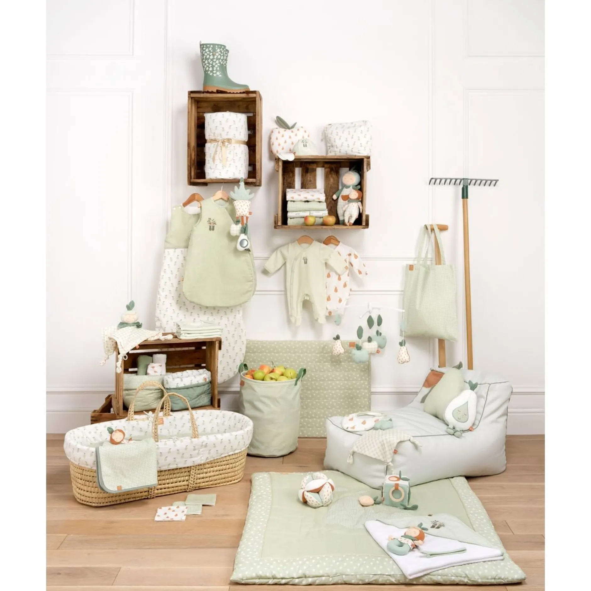 Tours De Lit*Sauthon Baby Déco Botanica 8 Protections de barreaux de