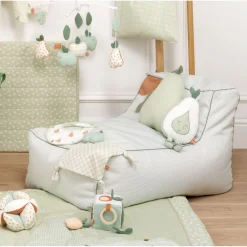 Fauteuils*Sauthon Baby Déco Botanica Fauteuil Pouf de Vert