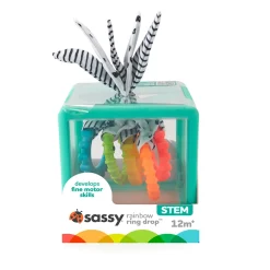 Jouets D'Activités*Sassy Boîte à anneaux textures de