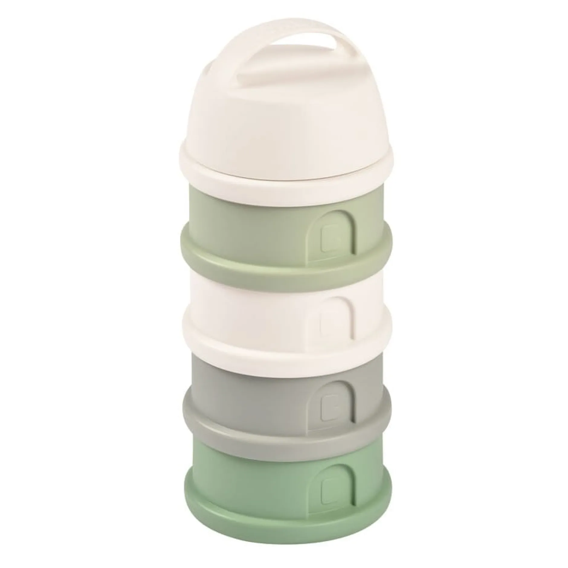 Doseurs*Béaba Boîte Doseuse 4 compartiments de Cotton/Sage Green