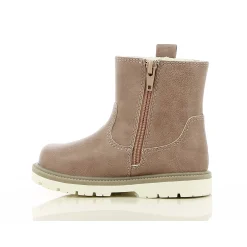 Chaussures Fille|Chaussettes, Collants, Chaussons*P'tit Bisou premiers pas Bottines cœurs 21 de Vieux rose