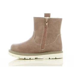 Chaussures Fille|Chaussettes, Collants, Chaussons*P'tit Bisou premiers pas Bottines cœurs 21 de Vieux rose