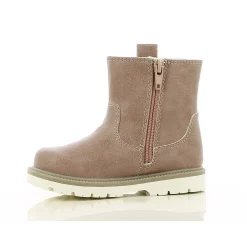 Chaussures Fille|Chaussettes, Collants, Chaussons*P'tit Bisou premiers pas Bottines cœurs 21 de Vieux rose