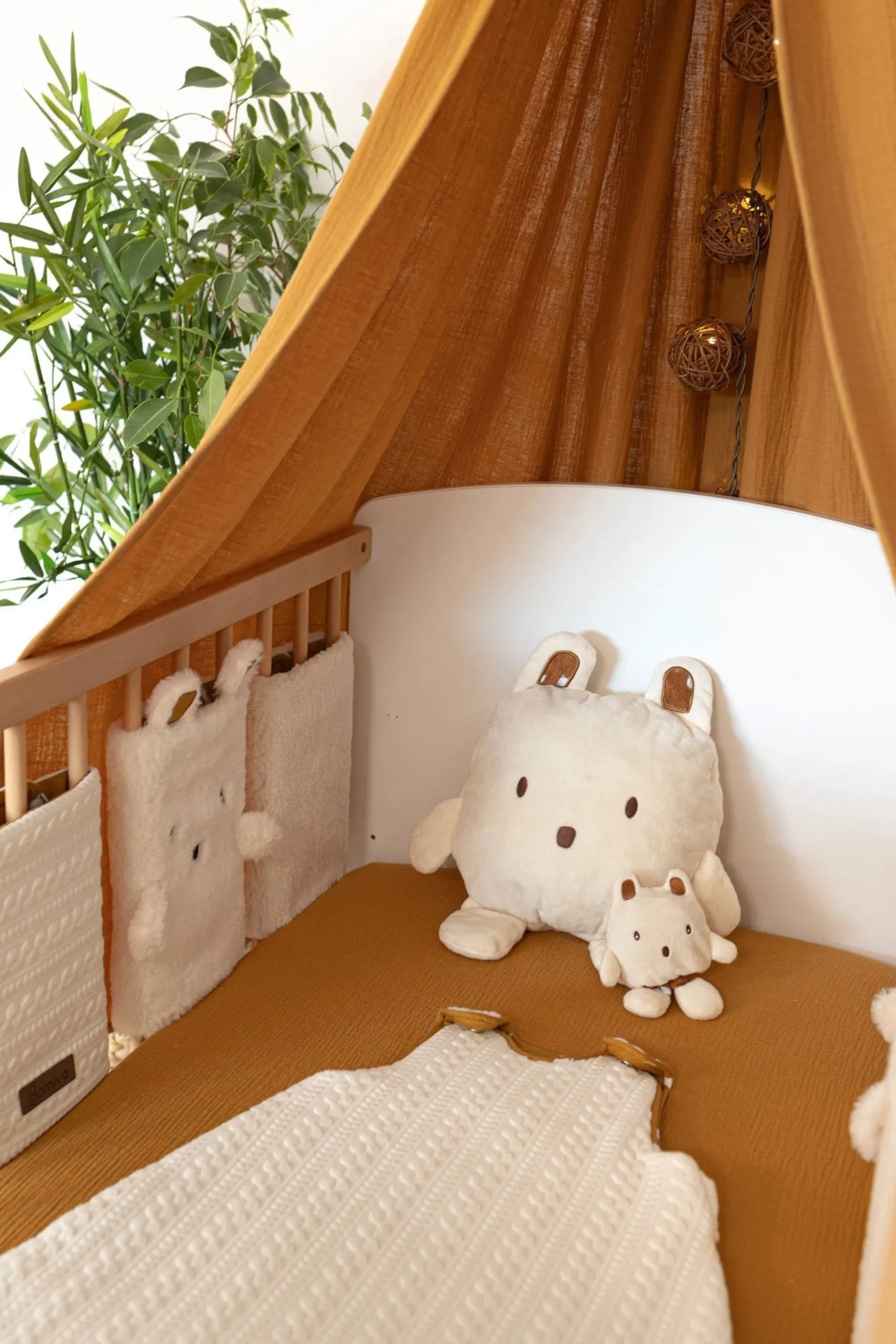 Tours De Lit*Domiva Boubou Protège Barreaux de Beige