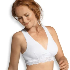Lingerie|Vêtements*Carriwell Brassière d'allaitement cache-cœur coton bio de Blanc