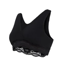 Lingerie|Vêtements*Carriwell Brassière d'allaitement cache-cœur coton bio XL de Noir