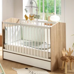 Tiroirs De Lit*Sauthon Baby's Sweet Home Cabanon Tiroir de lit 60x120 de Blanc