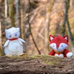 Peluches Musicales*Trois Kilos Sept Cache cache en forêt Peluche musicale Violette de