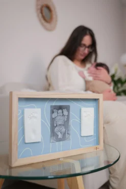 Cadres Photos*Petit Artichaut Cadre 2 empreintes de Blue Abstrait