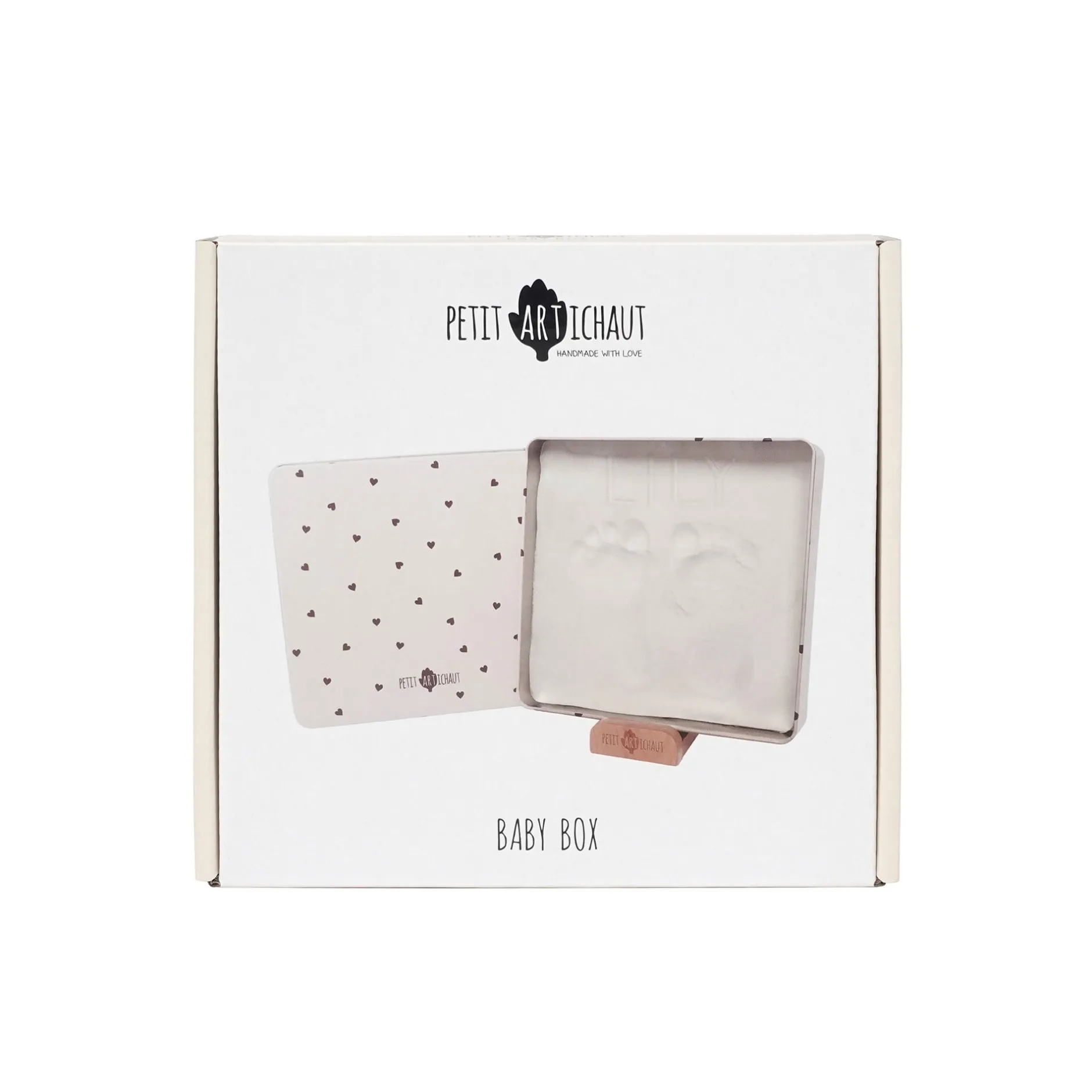 Cadres Déco*Petit Artichaut Cadre baby box carrée de Jolis cœurs