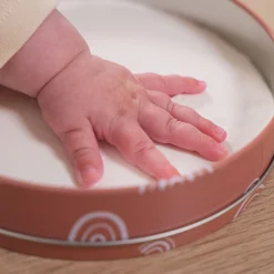 Cadres Déco*Petit Artichaut Cadre baby box ronde de Rainbow Terracotta
