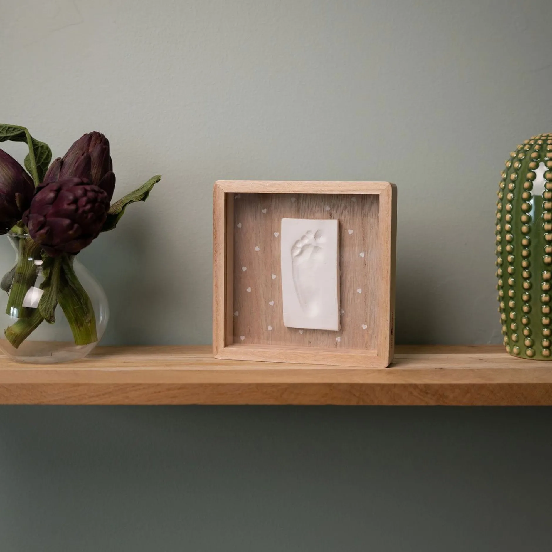 Cadres Déco*Petit Artichaut Cadre boîte empreinte de Jolis cœurs