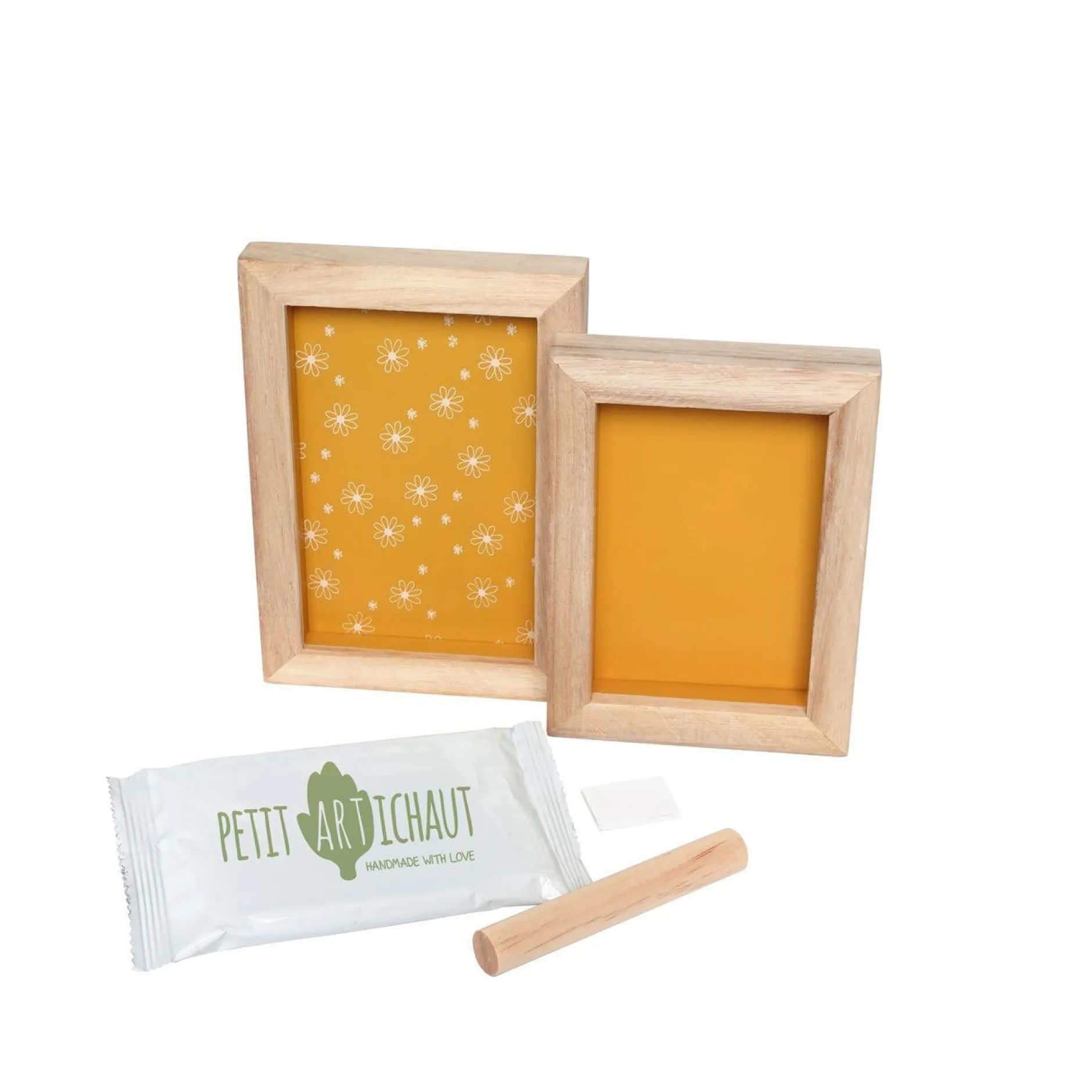 Cadres Déco*Petit Artichaut Cadre duo de Daisy ochre
