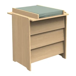 Commodes*Sauthon Baby's Sweet Home Cannelle Commode de Chêne miel