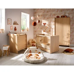 Commodes*Sauthon Baby's Sweet Home Cannelle Commode de Chêne miel